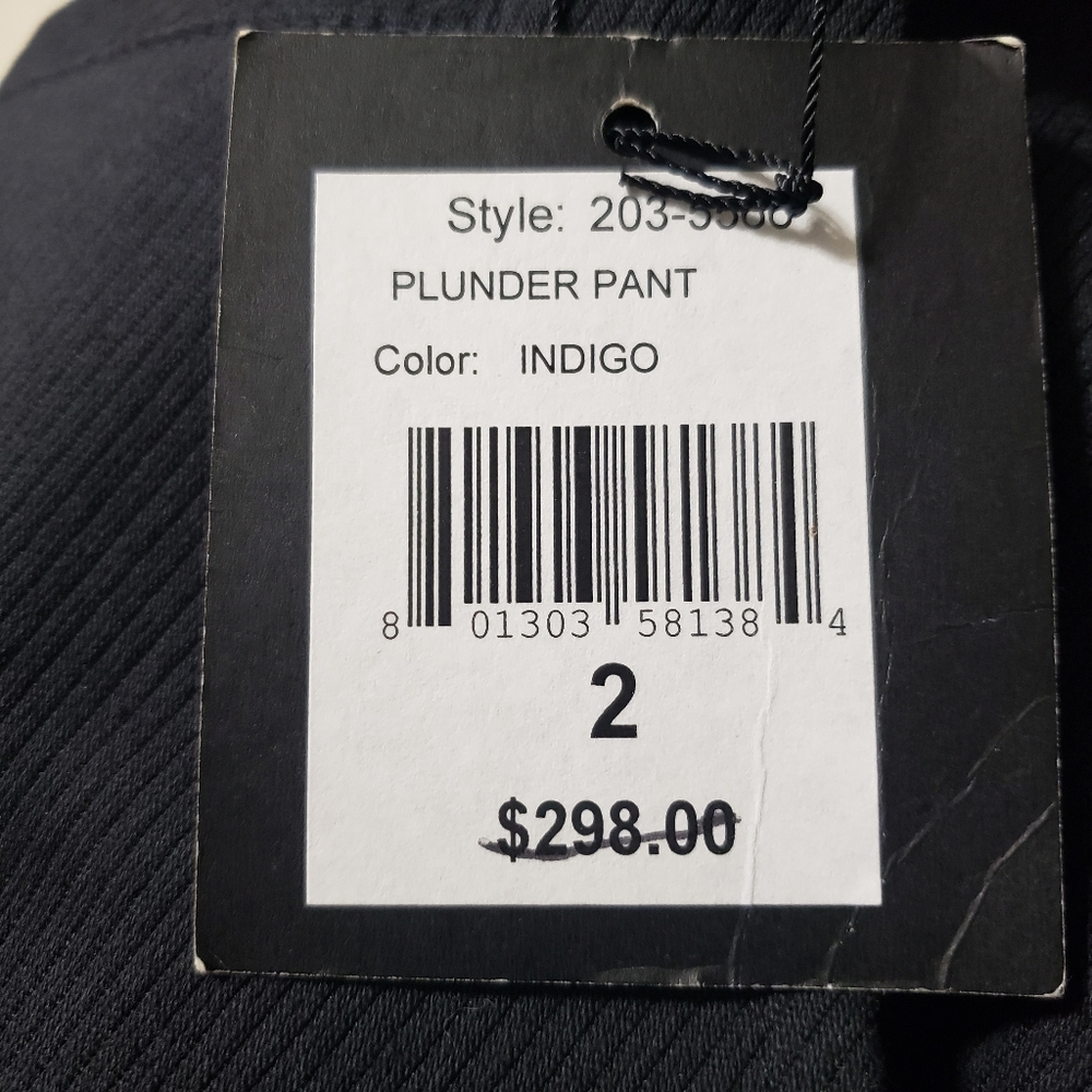 Nanette Leopore Sz 2 NWT Plunder Pant in Indigo - Picture 9 of 14